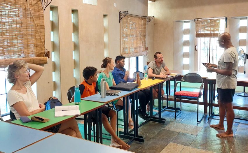 Group classroom at Auroville Language Lab